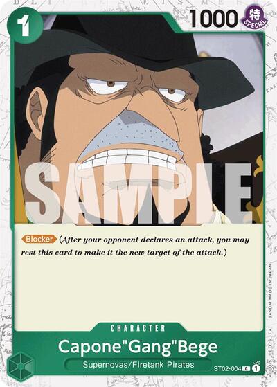 CaponeGangBege (ST02 - 004) (Jolly Roger Foil) (Premium Booster) Near Mint Foil - Nick Nack's Full Frontal Attack
