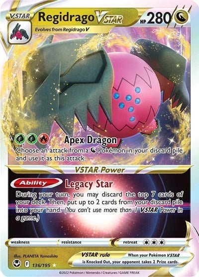 Regidrago VSTAR (SWSH12: Silver Tempest) Near Mint Holofoil - Nick Nack's Full Frontal Attack