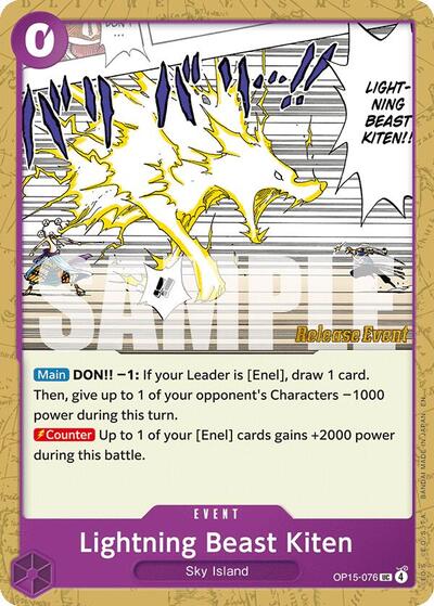 Lightning Beast Kiten (Adventure on Kami's Island Release Event Cards) Near Mint