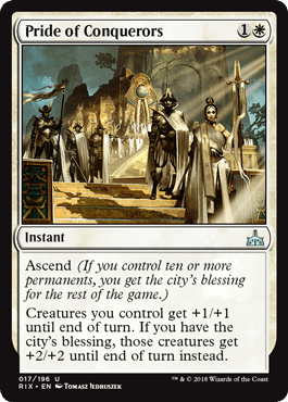 Pride of Conquerors (Rivals of Ixalan) Near Mint - Nick Nack's Full Frontal Attack