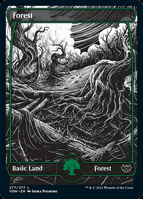 Forest (277) (Innistrad: Crimson Vow) Near Mint - Nick Nack's Full Frontal Attack