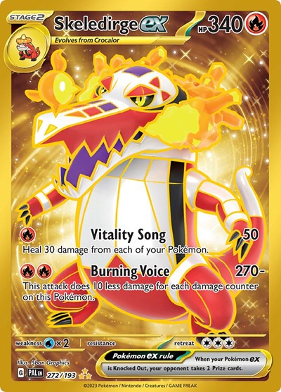 Skeledirge ex - 272 (SV02: Paldea Evolved) Near Mint Holofoil