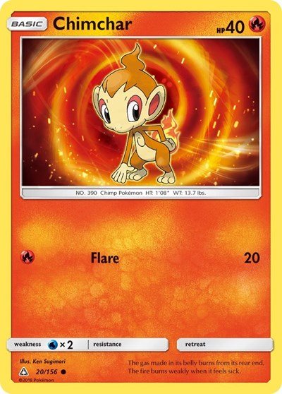 Chimchar (20) (SM - Ultra Prism) Near Mint - Nick Nack's Full Frontal Attack