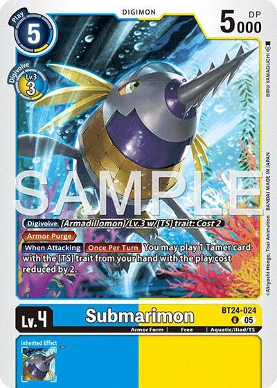 Submarimon (Time Stranger) Near Mint - Nick Nack's Full Frontal Attack