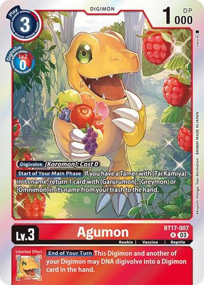 Agumon (Secret Crisis) Near Mint Foil