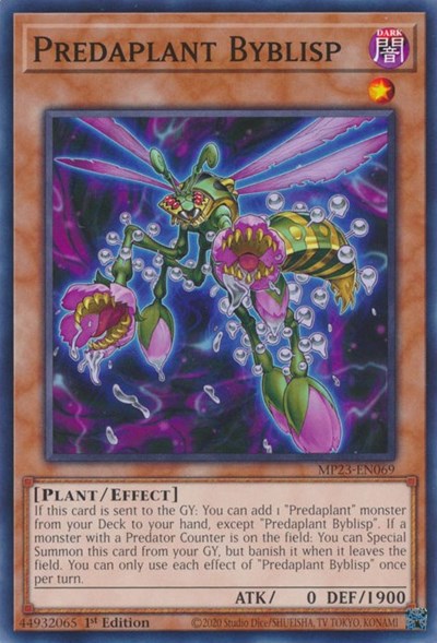 Predaplant Byblisp (25th Anniversary Tin: Dueling Heroes Mega Pack) Light Play 1st Edition