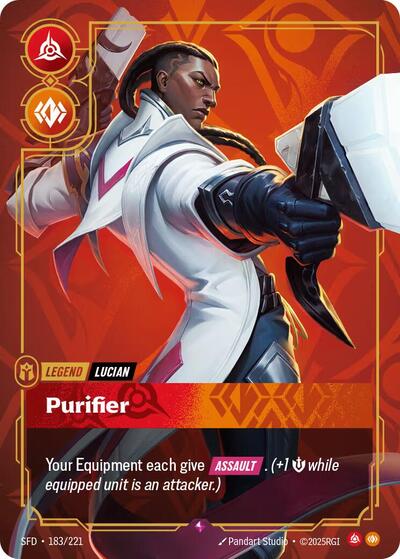 Lucian Purifier (Spiritforged) Light Play Foil - Nick Nack's Full Frontal Attack
