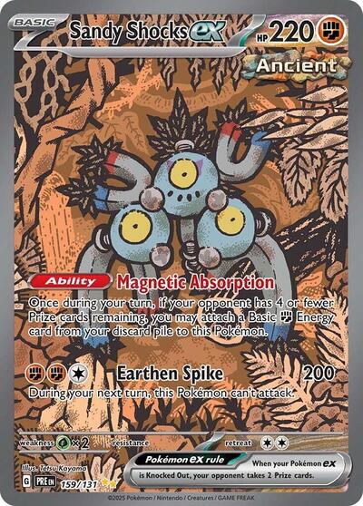 Sandy Shocks ex - 159 (SV: Prismatic Evolutions) Near Mint Holofoil