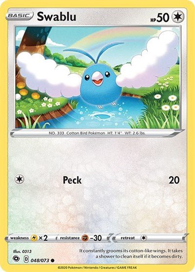 Swablu (Champion's Path) Near Mint - Nick Nack's Full Frontal Attack