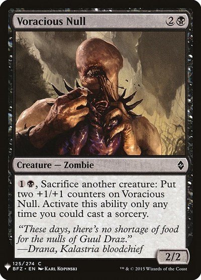 Voracious Null (Mystery Booster) Near Mint - Nick Nack's Full Frontal Attack