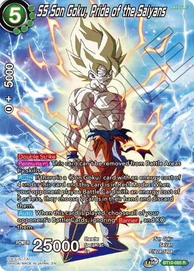 SS Son Goku, Pride of the Saiyans (Theme Selection: History of Son Goku) Near Mint Foil