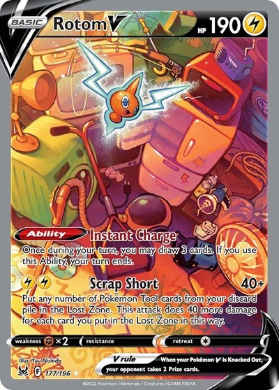 Rotom V (Alternate Full Art) (SWSH11: Lost Origin) Near Mint Holofoil