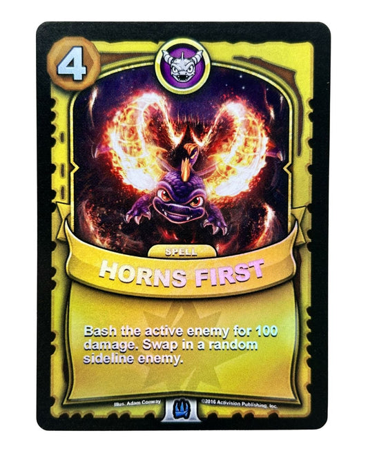 Horns First (Battlecast) (Gold Foil) - Nick Nack's Full Frontal Attack