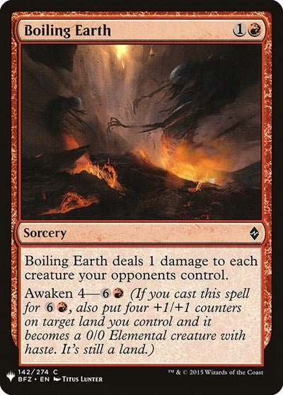 Boiling Earth (Mystery Booster) Near Mint - Nick Nack's Full Frontal Attack