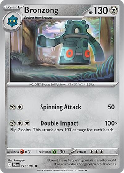 Bronzong (SV08: Surging Sparks) Near Mint Reverse Holofoil