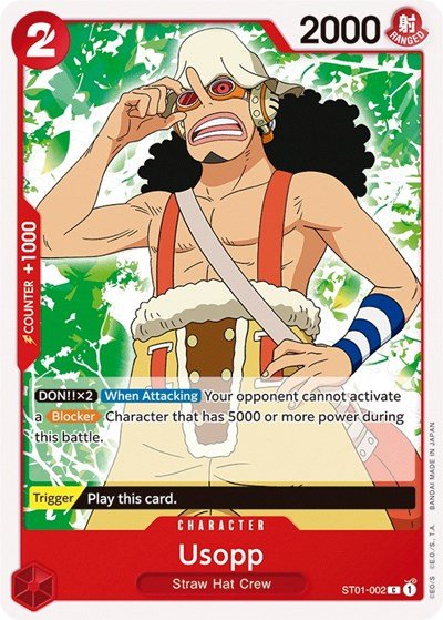 Usopp (Starter Deck 1: Straw Hat Crew) Near Mint - Nick Nack's Full Frontal Attack