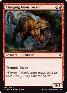 Charging Monstrosaur (Ixalan) Near Mint - Nick Nack's Full Frontal Attack