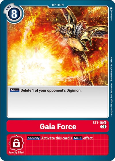 Gaia Force ST1-16 (Alternate Art) (Starter Deck 07: Gallantmon) Near Mint