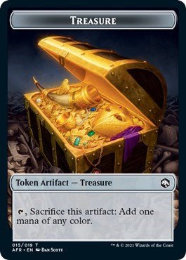 Treasure Token (Promo Pack: Adventures in the Forgotten Realms) Near Mint - Nick Nack's Full Frontal Attack