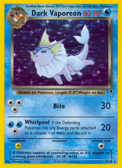 Dark Vaporeon (Legendary Collection) Damaged / Poor Holofoil