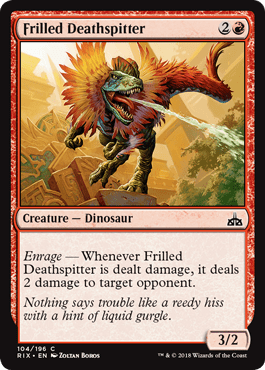 Frilled Deathspitter (Rivals of Ixalan) Near Mint - Nick Nack's Full Frontal Attack