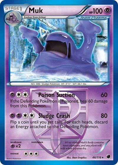 Muk (Team Plasma) (Plasma Freeze) Light Play