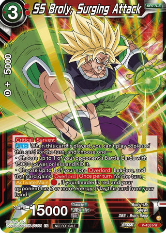 SS Broly, Surging Attack (Championship Selection Pack 2023 Vol.1) (Holo) (P-453) [Tournament Promotion Cards]