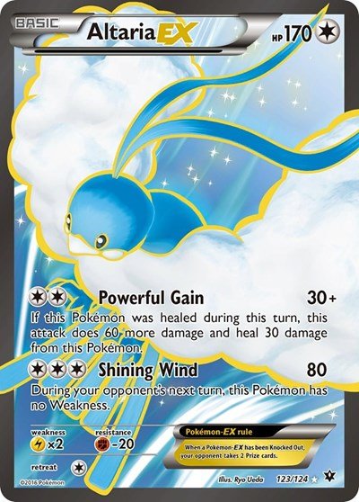 Altaria EX (Full Art) (XY - Fates Collide) Damaged / Poor Holofoil - Nick Nack's Full Frontal Attack