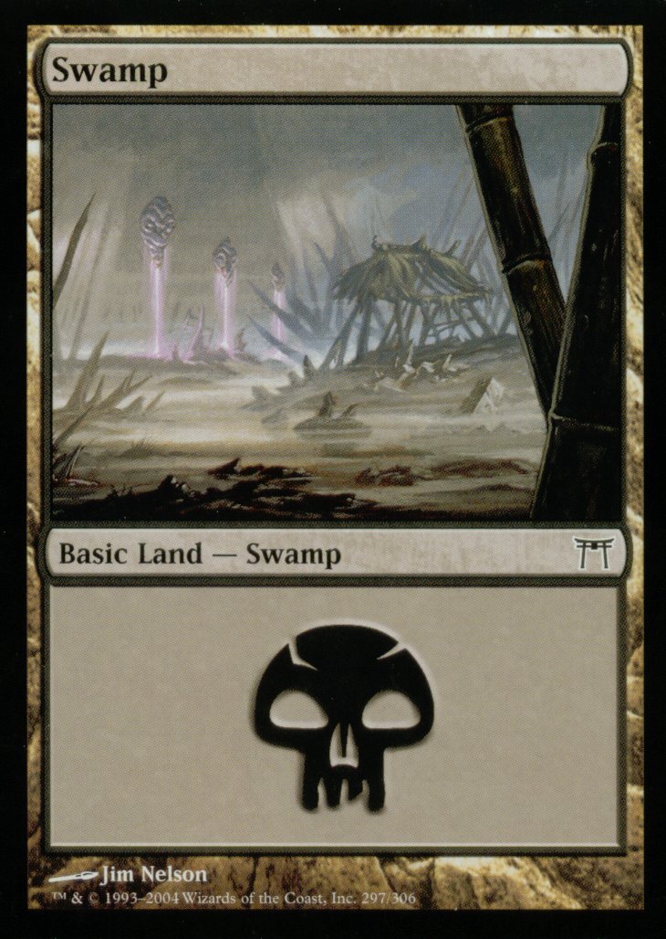 Swamp (297) (Champions of Kamigawa) Near Mint