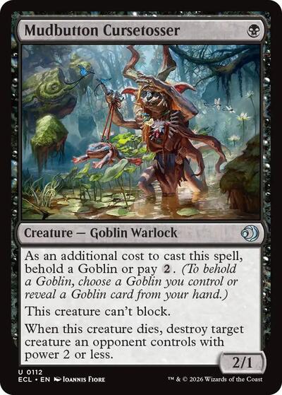 Mudbutton Cursetosser (Lorwyn Eclipsed) Near Mint - Nick Nack's Full Frontal Attack