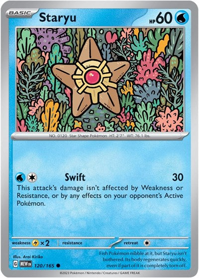 Staryu (Scarlet and Violet: 151) Near Mint Reverse Holofoil