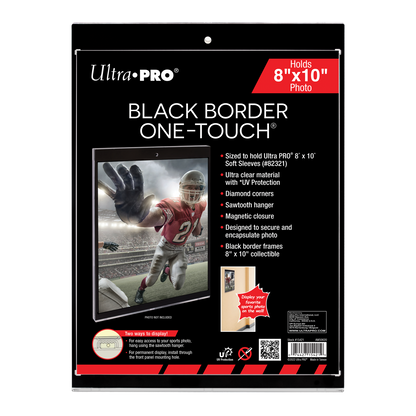 8" x 10" Black Border UV ONE-TOUCH Magnetic Holder