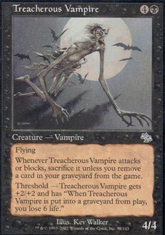 Treacherous Vampire (Judgment) Light Play - Nick Nack's Full Frontal Attack