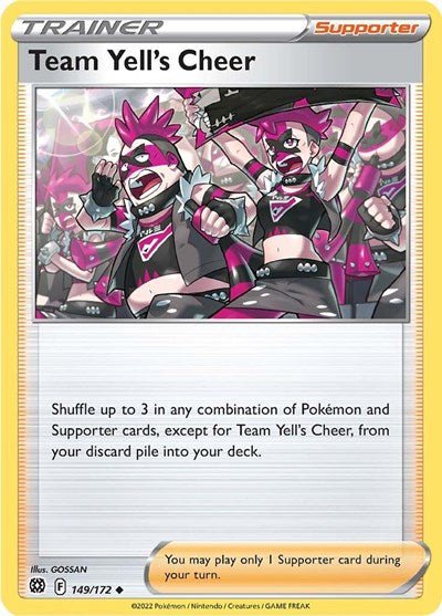 Team Yell's Cheer (SWSH09: Brilliant Stars) Near Mint - Nick Nack's Full Frontal Attack