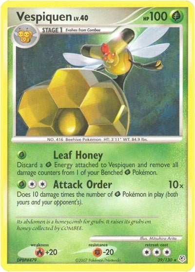 Vespiquen (Diamond and Pearl) Light Play - Nick Nack's Full Frontal Attack