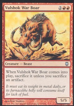 Vulshok War Boar (Darksteel) Light Play - Nick Nack's Full Frontal Attack