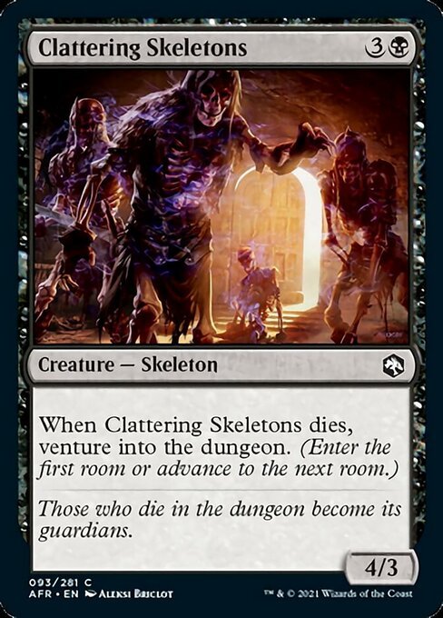 Clattering Skeletons (Adventures in the Forgotten Realms) Near Mint - Nick Nack's Full Frontal Attack
