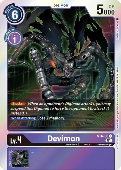Devimon (Official Tournament Pack Vol. 7) (Starter Deck 06: Venomous Violet) Near Mint Foil - Nick Nack's Full Frontal Attack