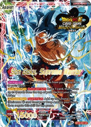 Son Goku // Son Goku, Supreme Warrior (2021 Championship 1st Place) (BT16-001) [Tournament Promotion Cards]