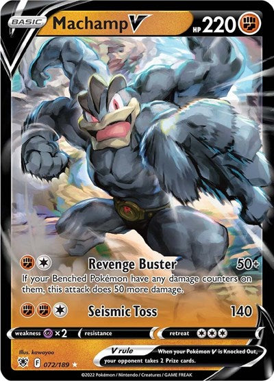 Machamp V (SWSH10: Astral Radiance) Near Mint Holofoil