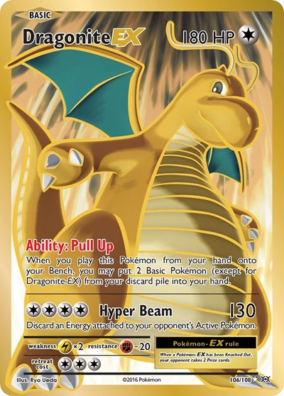 Dragonite EX (Full Art) (XY - Evolutions) Near Mint Holofoil