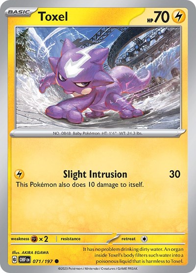 Toxel (Scarlet and  Violet: Obsidian Flames) Near Mint