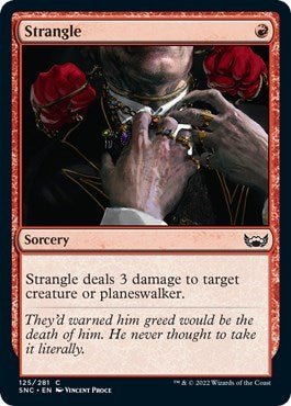 Strangle (Streets of New Capenna) Near Mint - Nick Nack's Full Frontal Attack