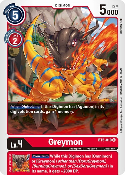 Greymon (Battle of Omni) Near Mint