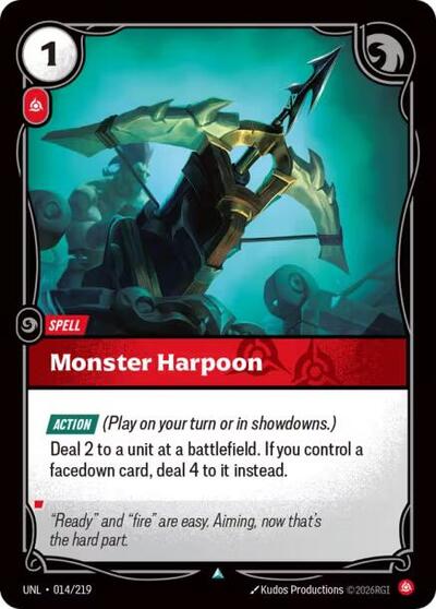 Monster Harpoon (Unleashed) Near Mint