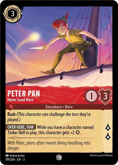 Peter Pan - Never Land Hero (Into the Inklands) Near Mint - Nick Nack's Full Frontal Attack