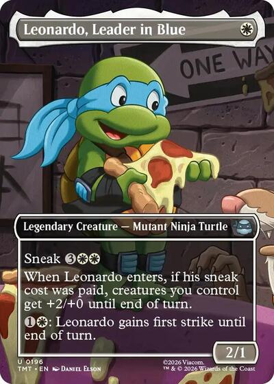 Leonardo, Leader in Blue (Borderless) (Teenage Mutant Ninja Turtles) Near Mint