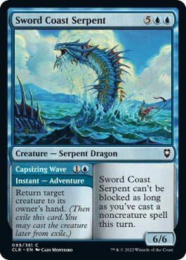 Sword Coast Serpent (Commander Legends: Battle for Baldur's Gate) Near Mint Foil - Nick Nack's Full Frontal Attack