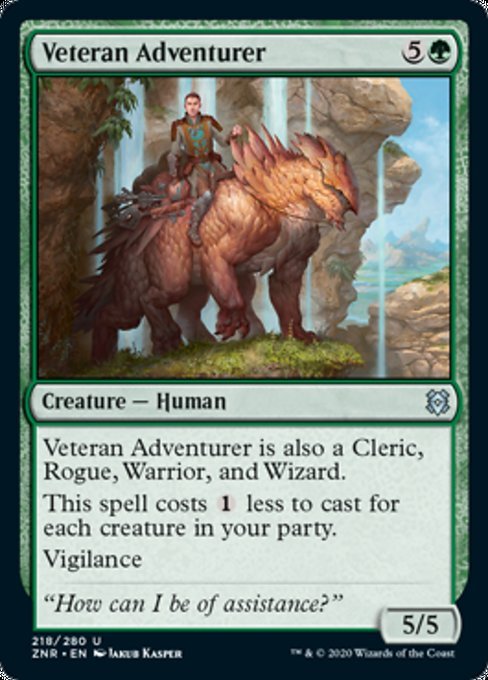 Veteran Adventurer (Zendikar Rising) Near Mint - Nick Nack's Full Frontal Attack