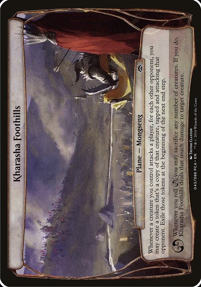 Kharasha Foothills (Planechase Anthology) (Oversize Cards) Near Mint